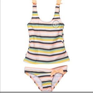 Roxy Souffle Candy Stripe Bikini Set